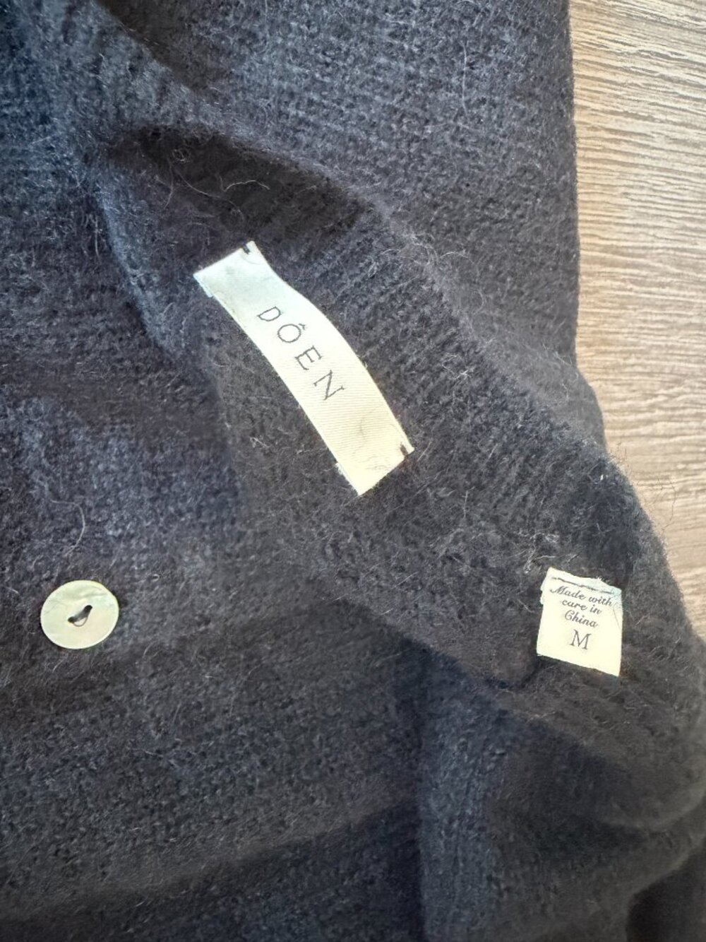 Doen NWOT Petra Cardigan Black M - Picture 6 of 15